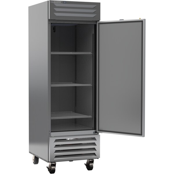 Reach In Freezer, Single Section, Solid Door, 22.5 Cu. Ft.